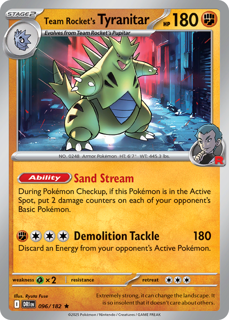 Team Rocket's Tyranitar - Destined Rivals - 096