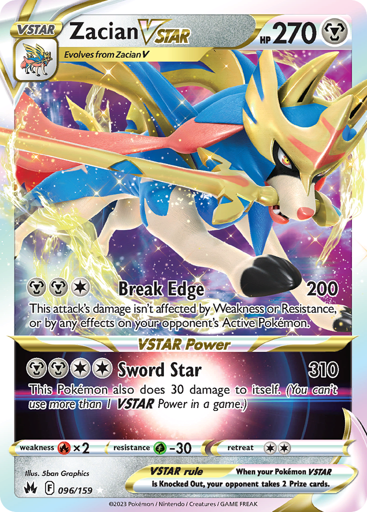 Zacian VSTAR - Crown Zenith - 096