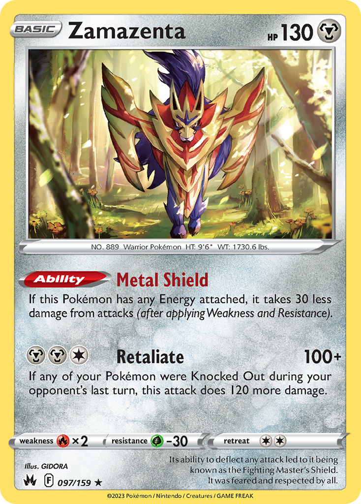 Zamazenta - Crown Zenith - 097