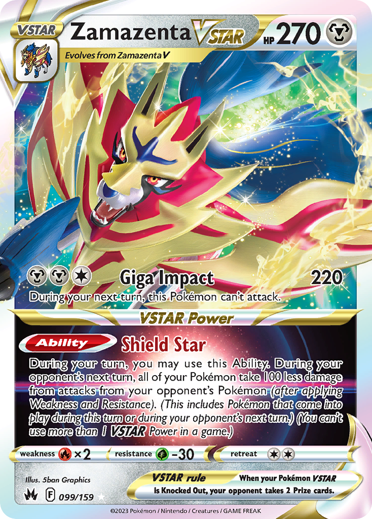 Zamazenta VSTAR - Crown Zenith - 099