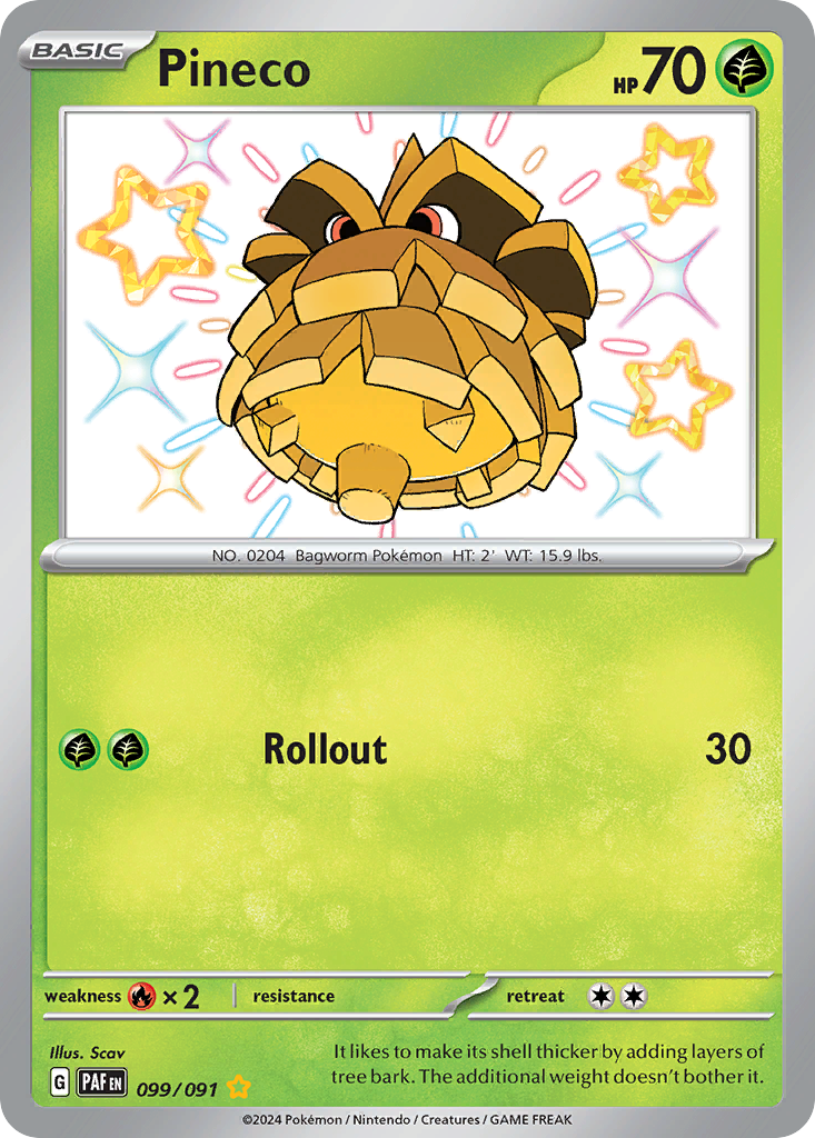 Pineco - Paldean Fates - 099