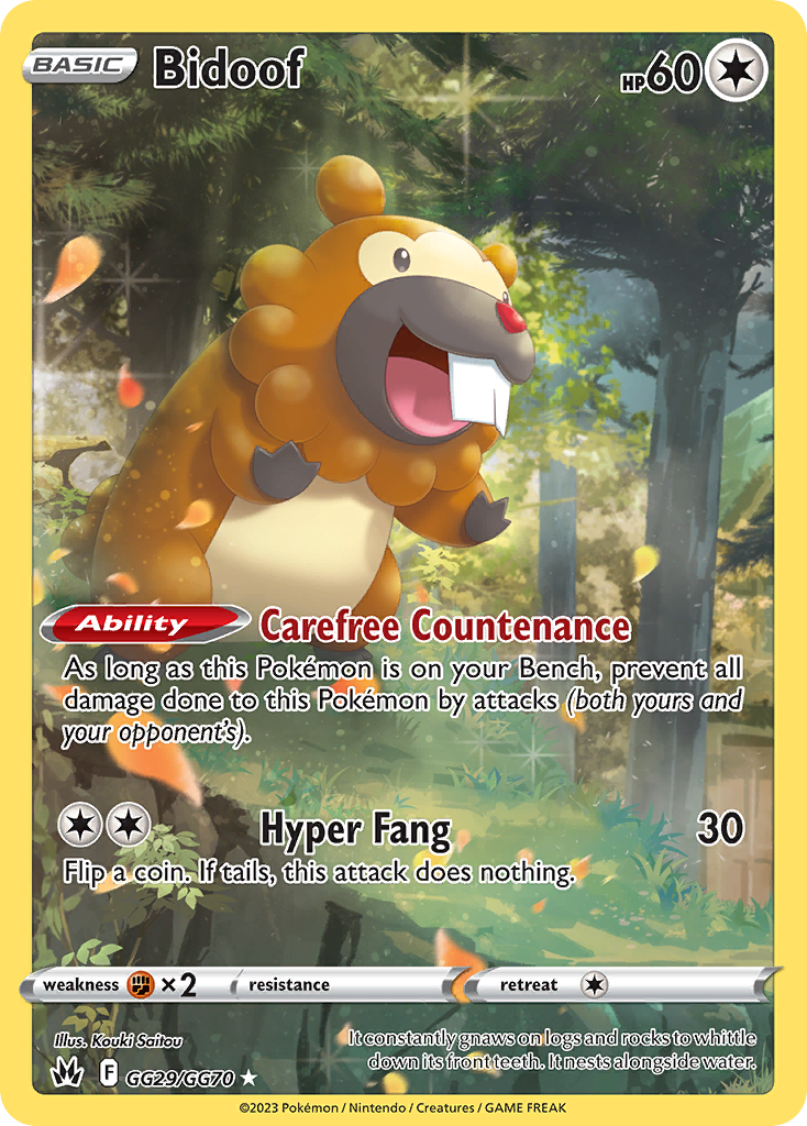 Bidoof - Crown Zenith Galarian Gallery - GG29