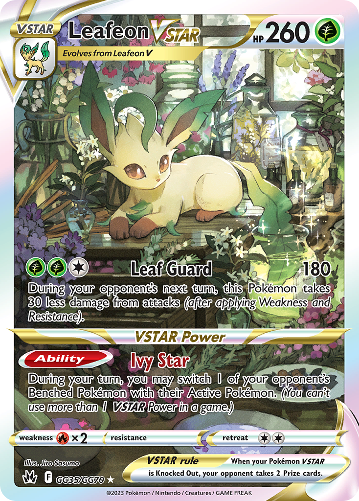 Leafeon VSTAR - Crown Zenith Galarian Gallery - GG35