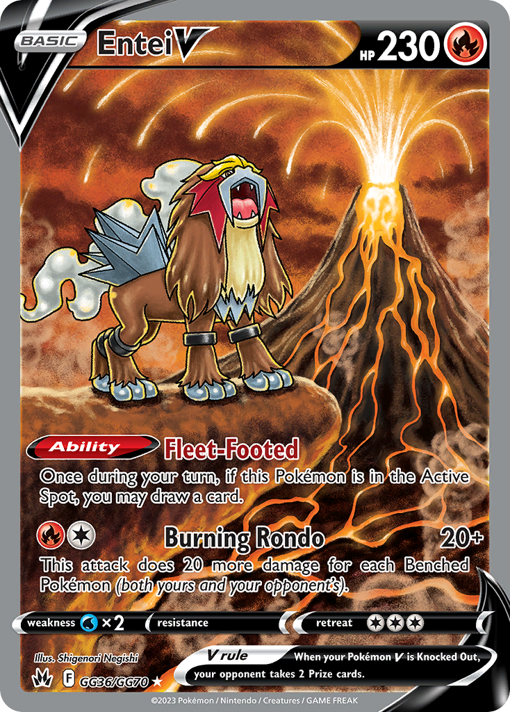 Entei V - Crown Zenith Galarian Gallery - GG36