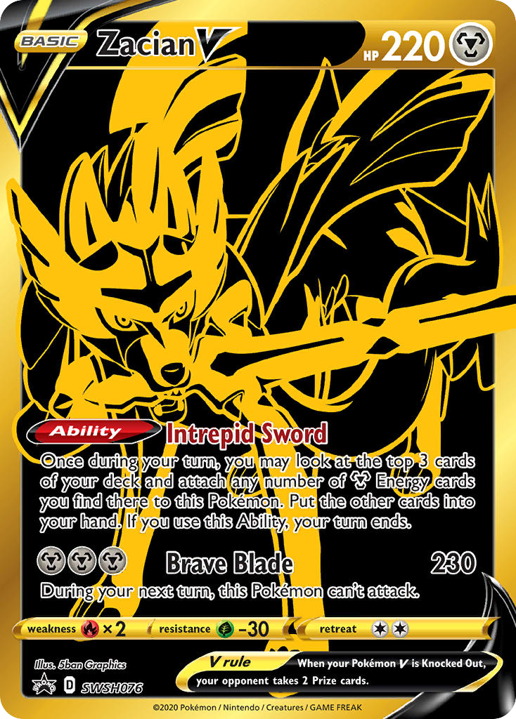 Zacian V - SWSH Black Star Promos - SWSH076