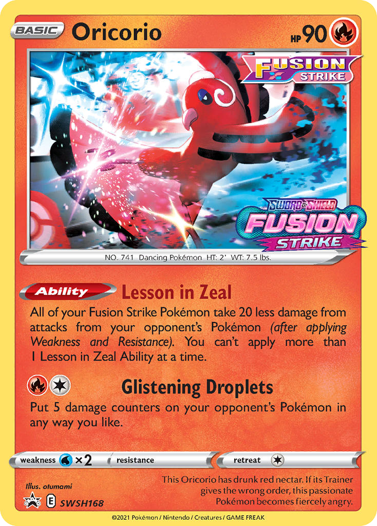 Oricorio - SWSH Black Star Promos - SWSH168