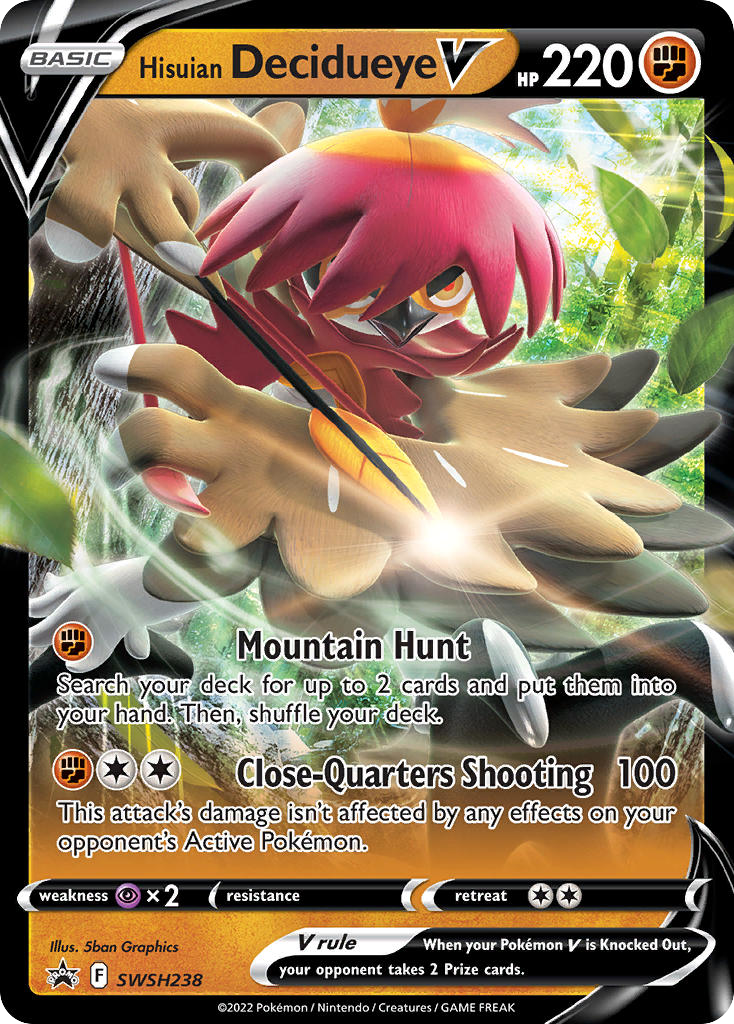 Hisuian Decidueye V - SWSH Black Star Promos - SWSH238