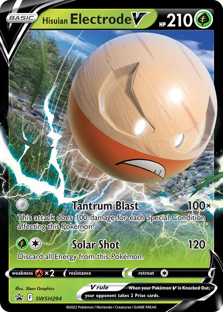 Hisuian Electrode V - SWSH Black Star Promos - SWSH294