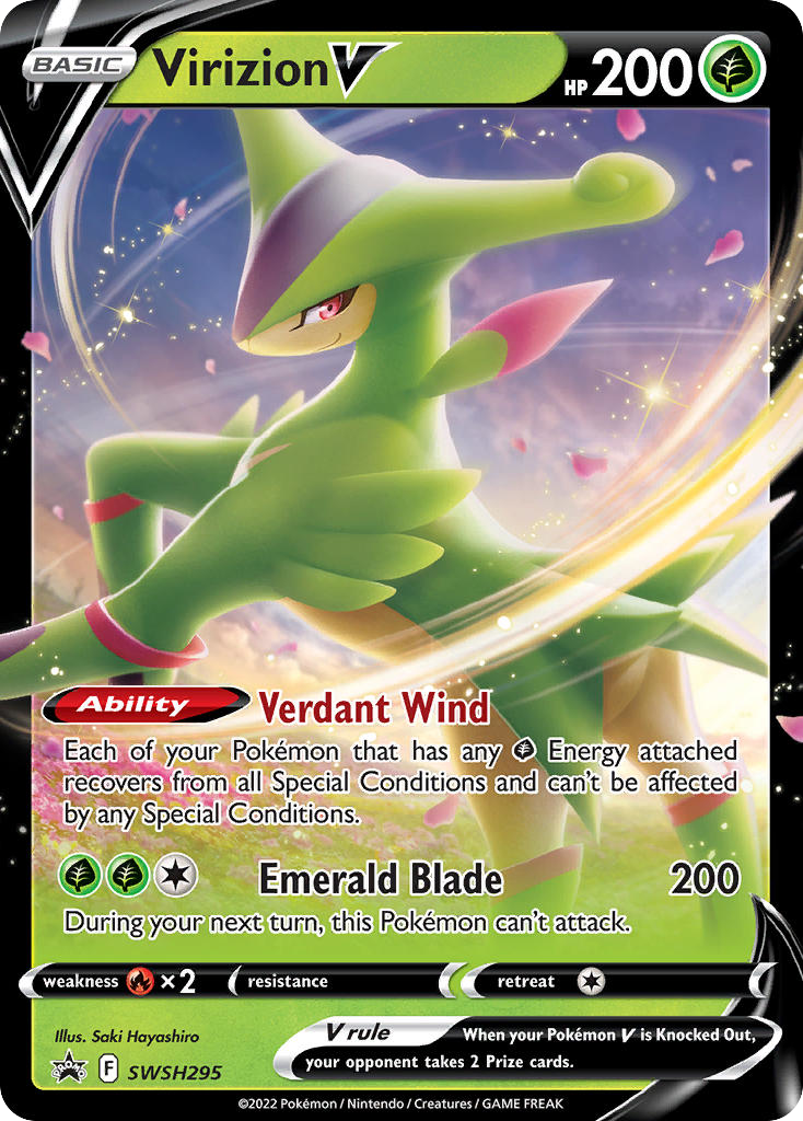 Virizion V - SWSH Black Star Promos - SWSH295