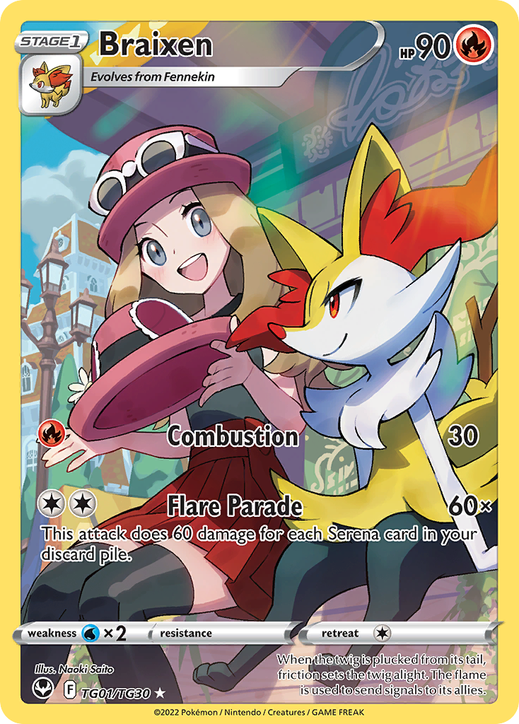 Braixen - Silver Tempest Trainer Gallery - TG01