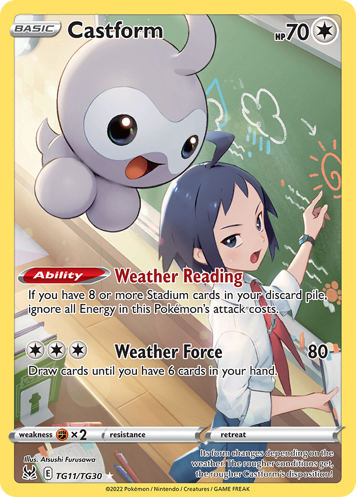 Castform - Lost Origin Trainer Gallery - TG11