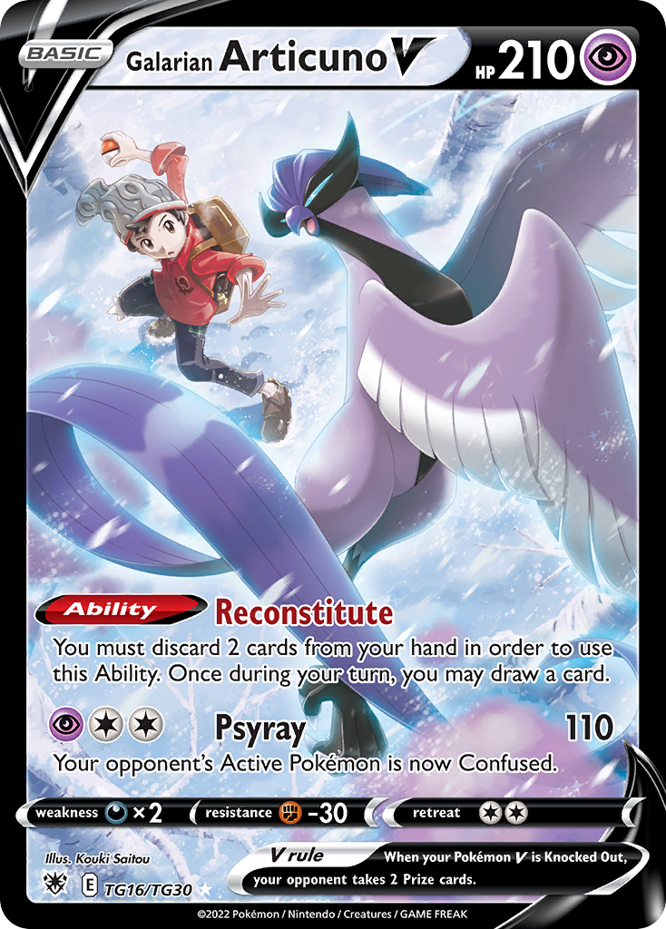 Galarian Articuno V - Astral Radiance Trainer Gallery - TG16
