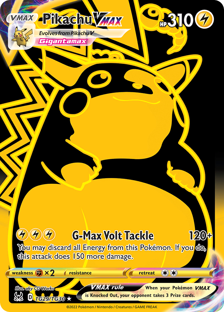 Pikachu VMAX - Lost Origin Trainer Gallery - TG29