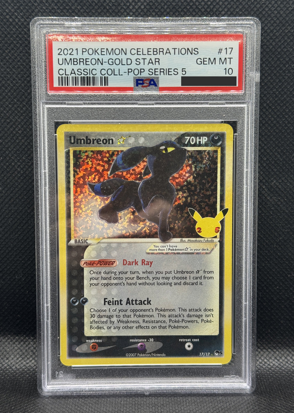 Umbreon Gold Star - PSA 10