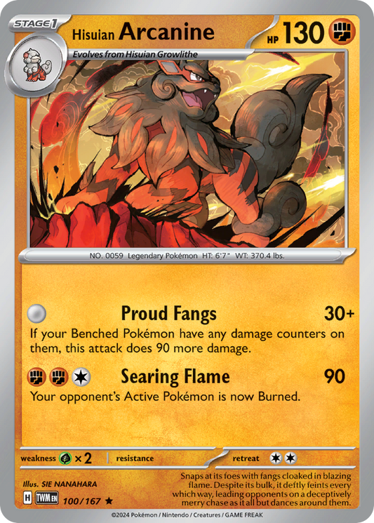 Hisuian Arcanine - Twilight Masquerade - 100