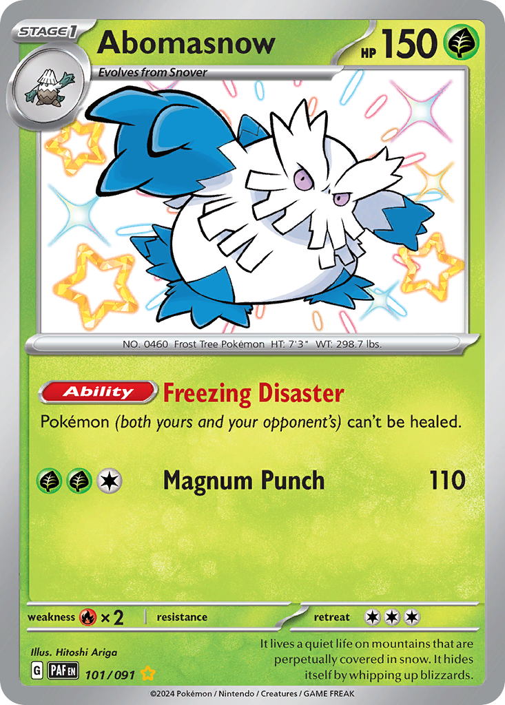 Abomasnow - Paldean Fates - 101