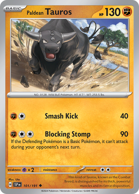 Paldean Tauros - Surging Sparks - 101