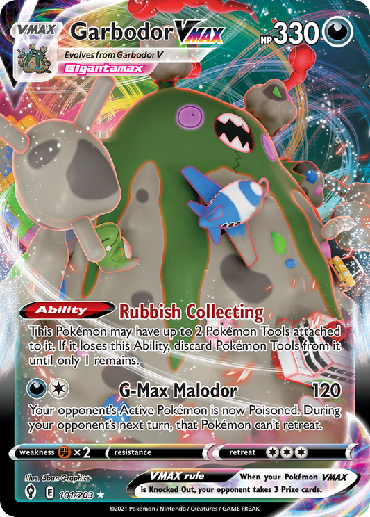 Garbodor VMAX - Evolving Skies - 101