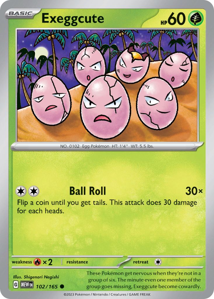 Exeggcute - 151 - 102