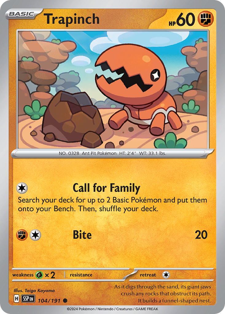 Trapinch - Surging Sparks - 104