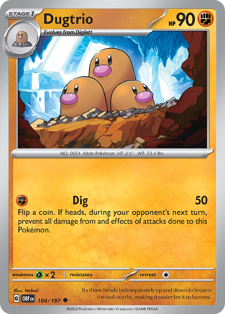 Dugtrio - Obsidian Flames - 104