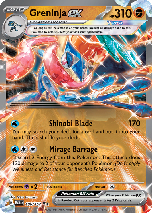 Greninja ex - Twilight Masquerade - 106
