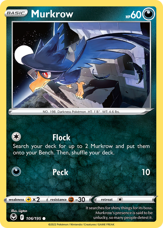 Murkrow - Silver Tempest - 106
