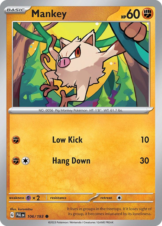 Mankey - Paldea Evolved - 106