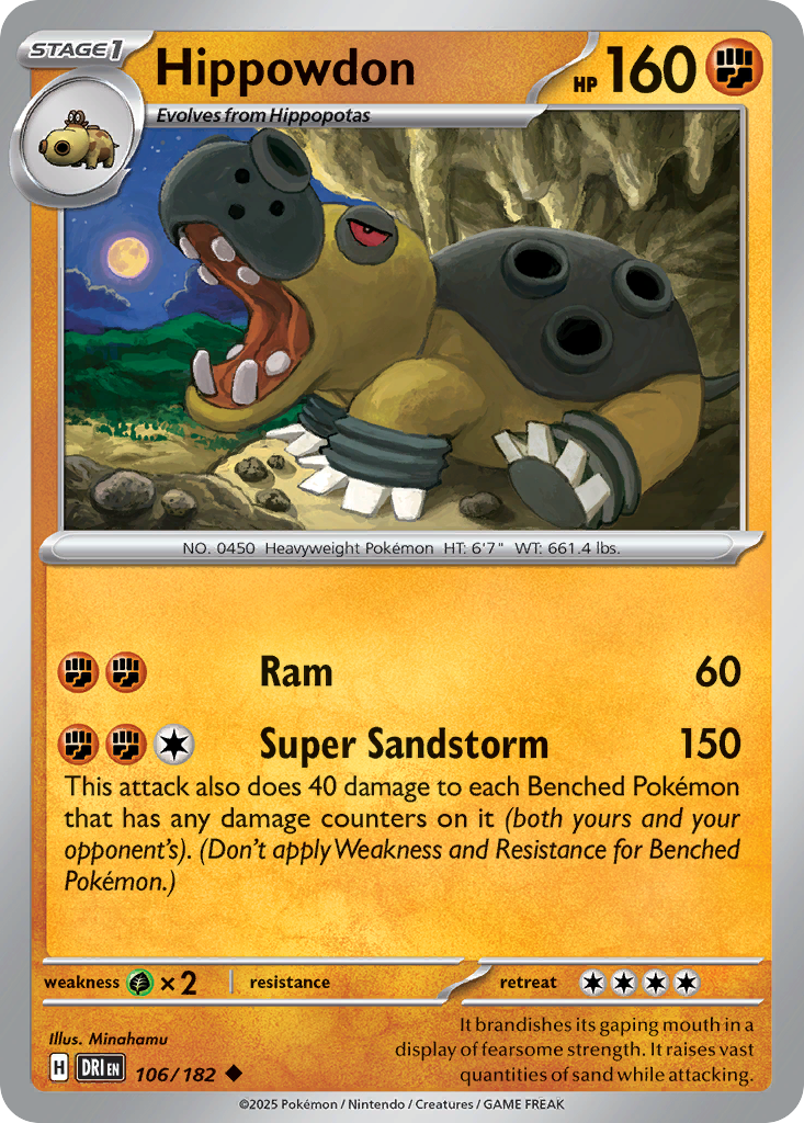 Hippowdon - Destined Rivals - 106