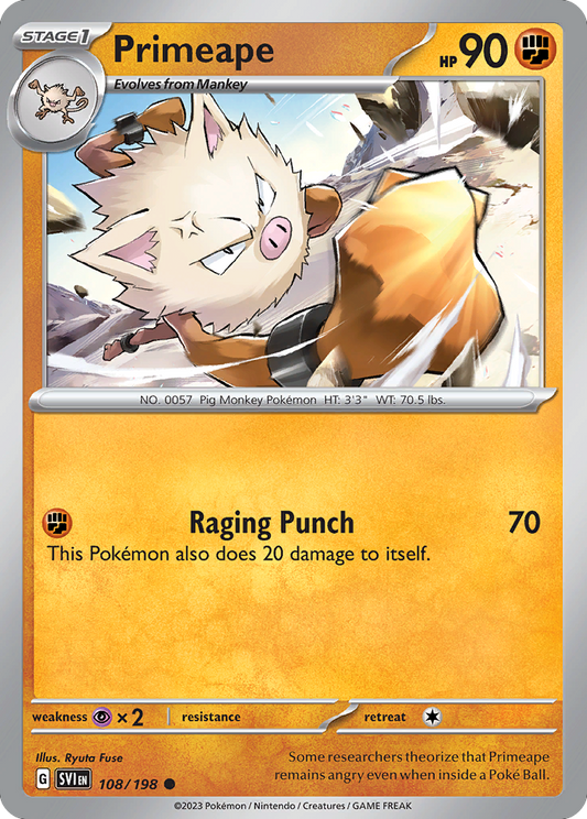 Primeape - Scarlet & Violet - 108