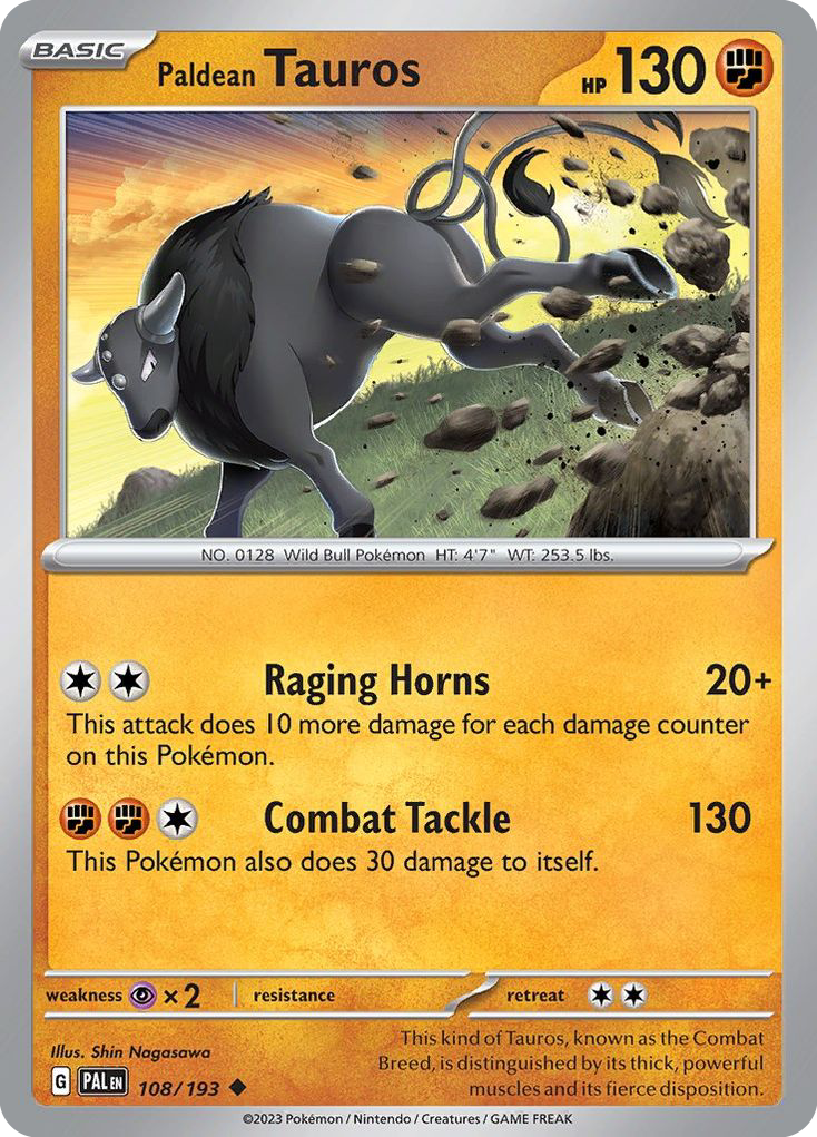Paldean Tauros - Paldea Evolved - 108