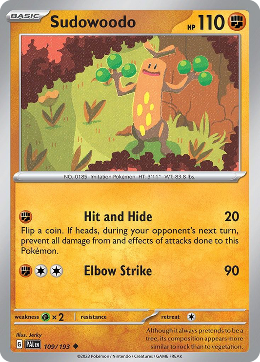 Sudowoodo - Paldea Evolved - 109