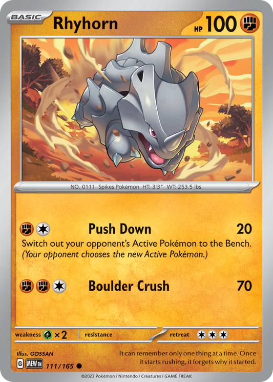 Rhyhorn - 151 - 111