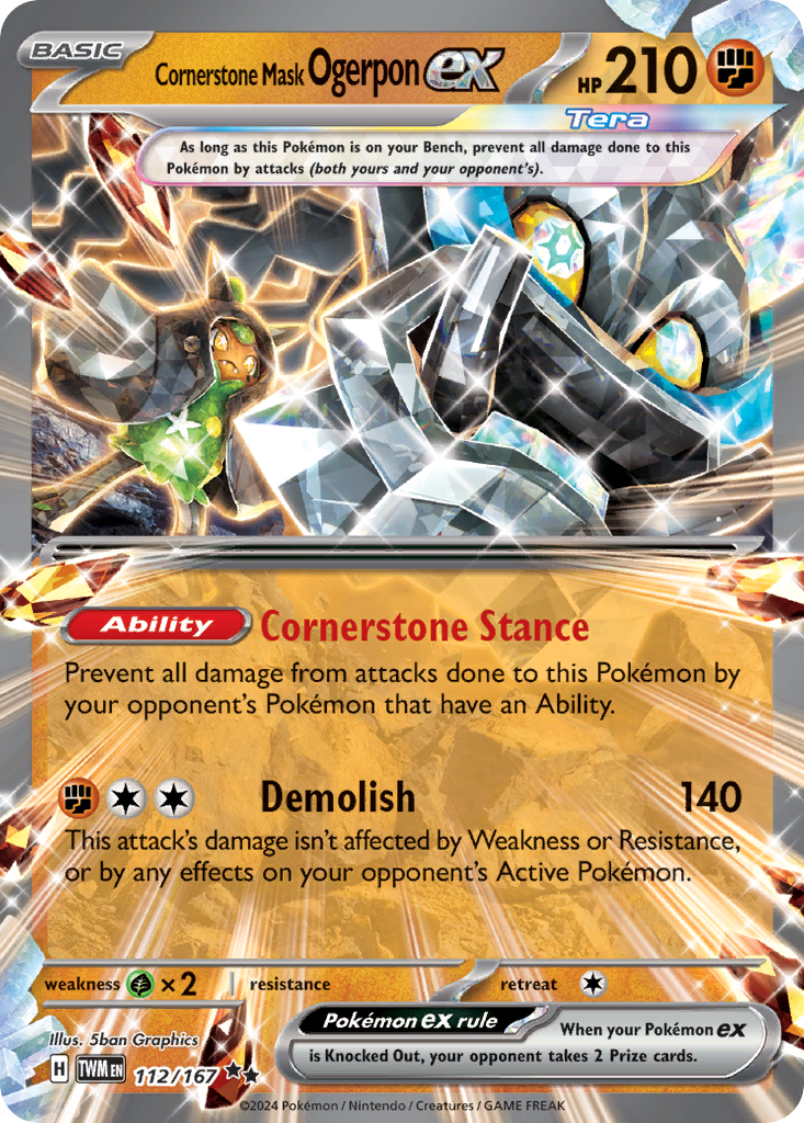 Cornerstone Mask Ogerpon ex - Twilight Masquerade - 112