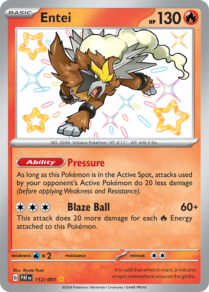 Entei - Paldean Fates - 112
