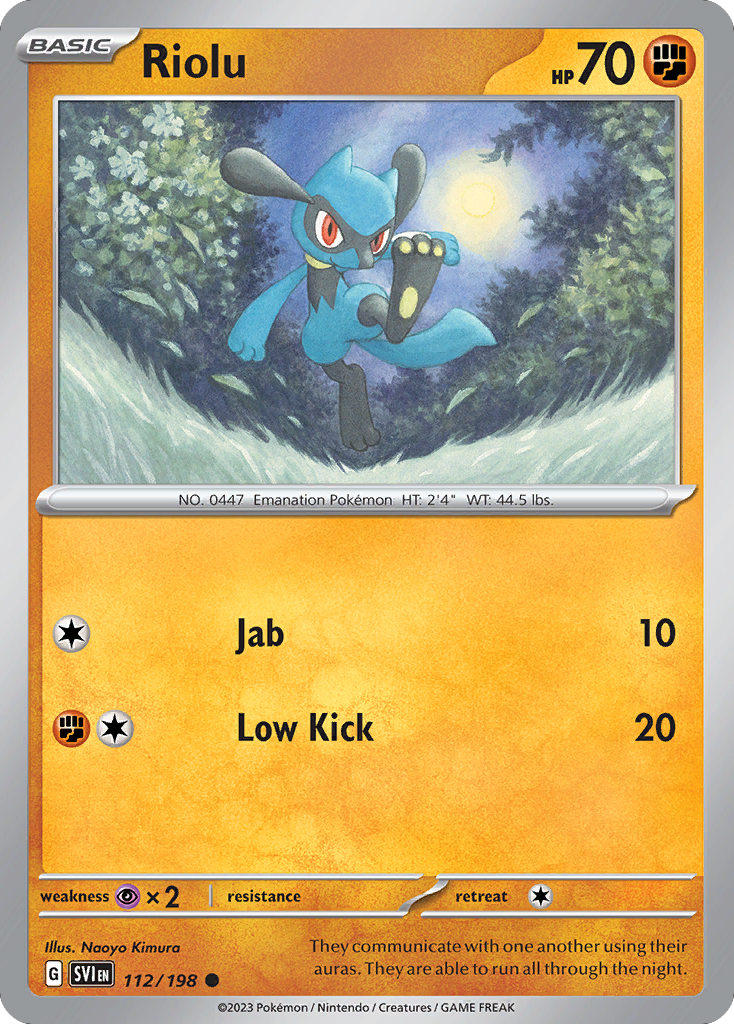Riolu - Scarlet & Violet - 112