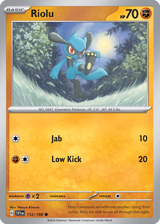Riolu - Scarlet & Violet - 112