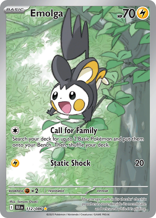 Emolga - Black Bolt - 112