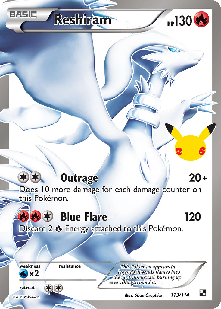 Reshiram - Celebrations: Classic Collection - 113