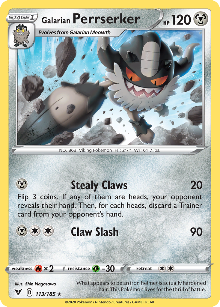 Galarian Perrserker - Vivid Voltage - 113
