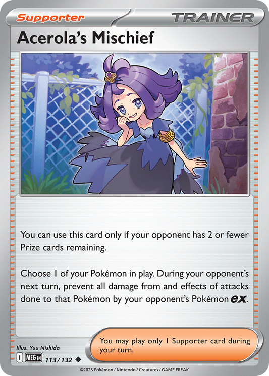 Acerola's Mischief - Mega Evolution - 113
