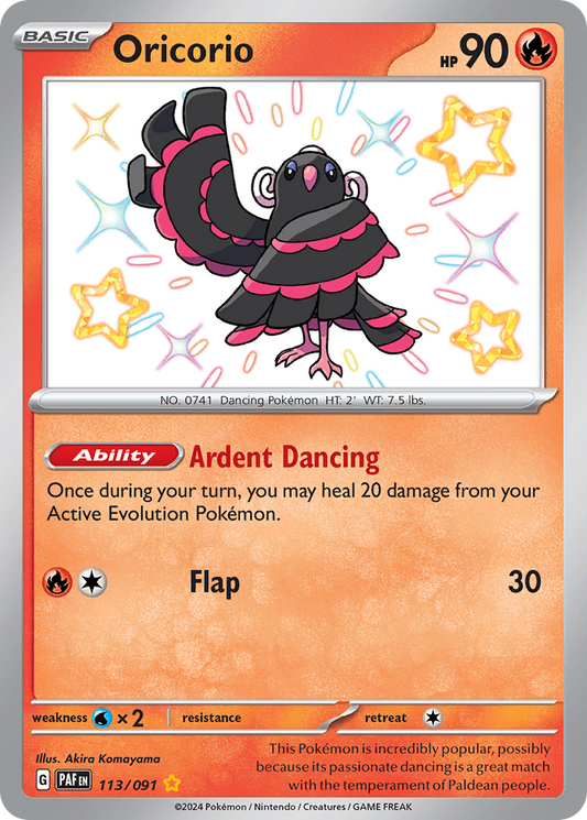 Oricorio - Paldean Fates - 113