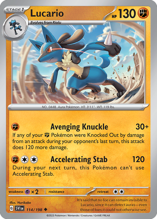 Lucario - Scarlet & Violet - 114