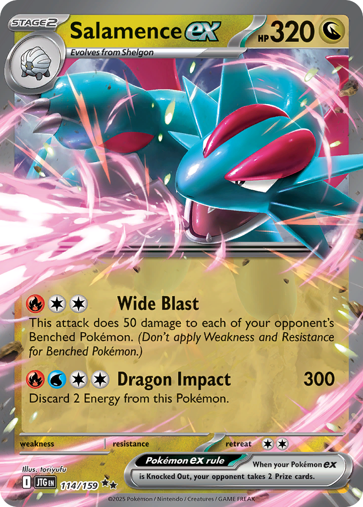 Salamence ex - Journey Together - 114