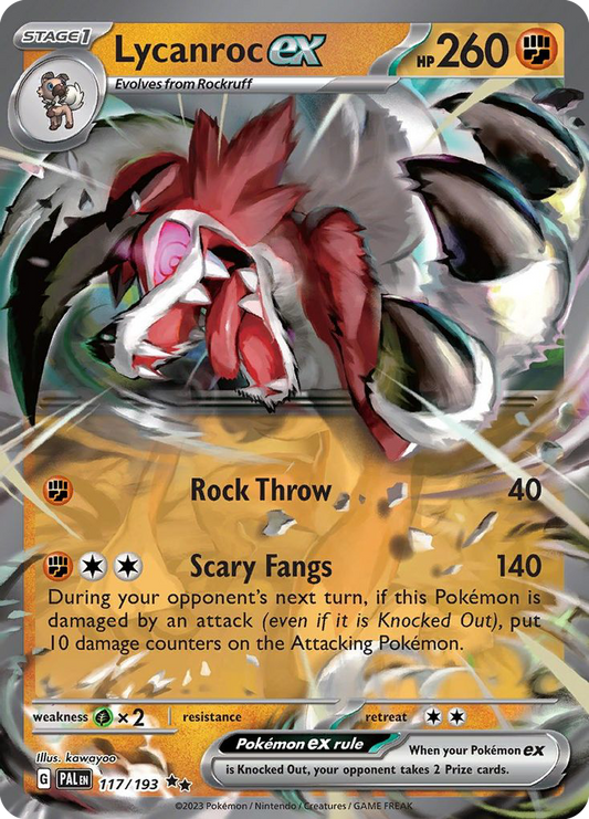 Lycanroc ex - Paldea Evolved - 117