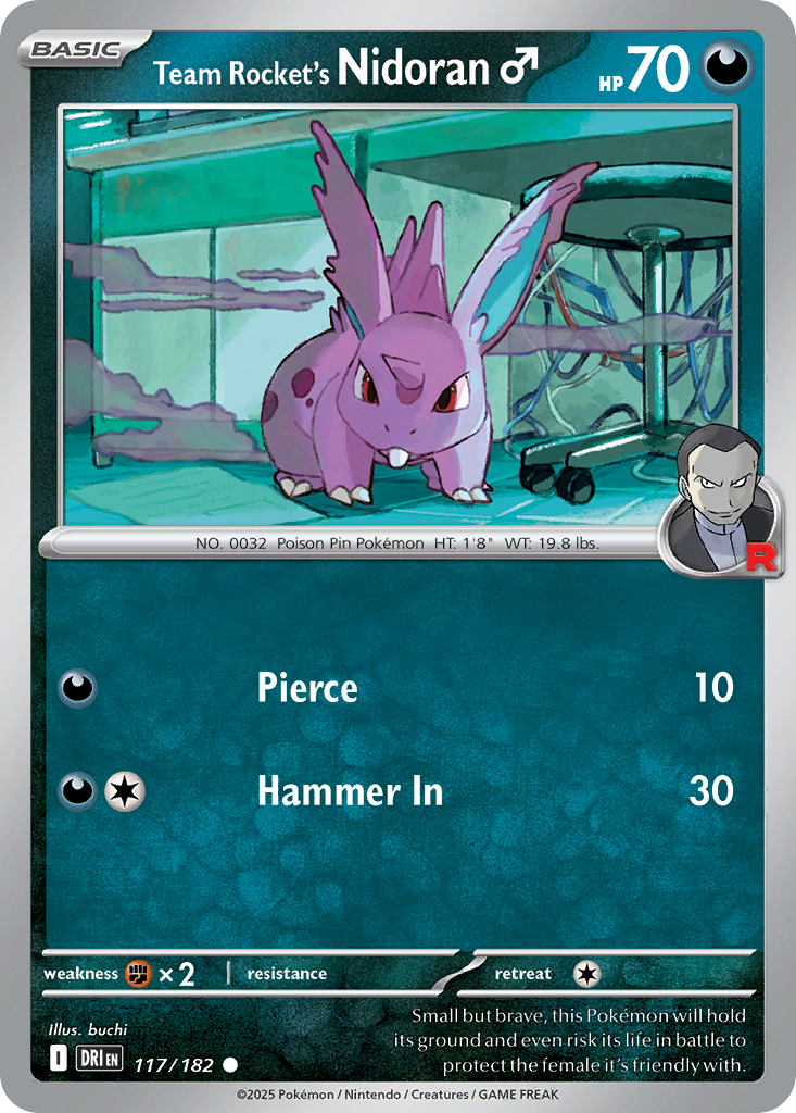 Team Rocket's Nidoran♂ - Destined Rivals - 117