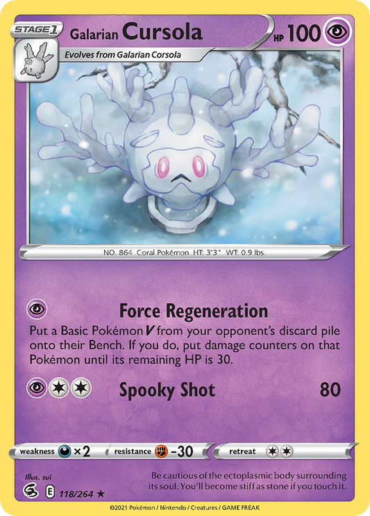 Galarian Cursola - Fusion Strike - 118