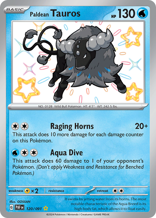 Paldean Tauros - Paldean Fates - 120