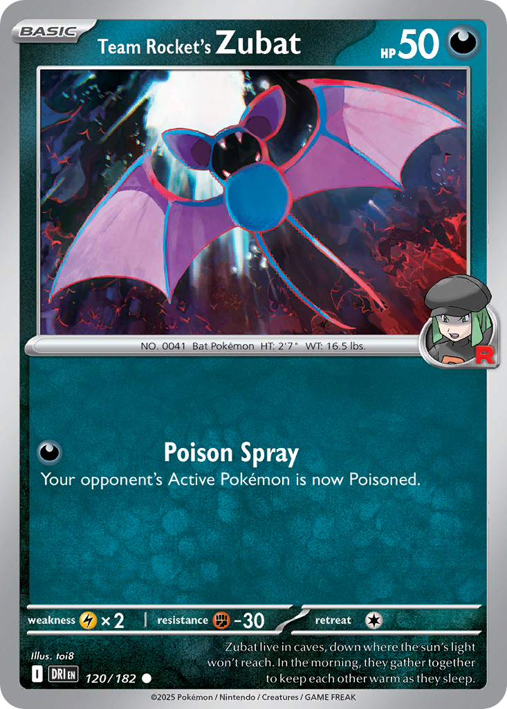Team Rocket's Zubat - Destined Rivals - 120