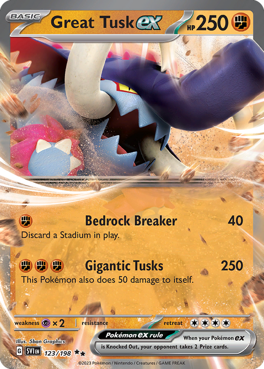 Great Tusk ex - Scarlet & Violet - 123